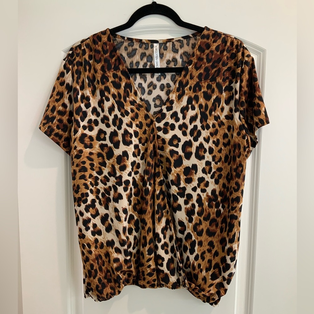Forgotten Grace XL Front Wrap Short Sleeve Top